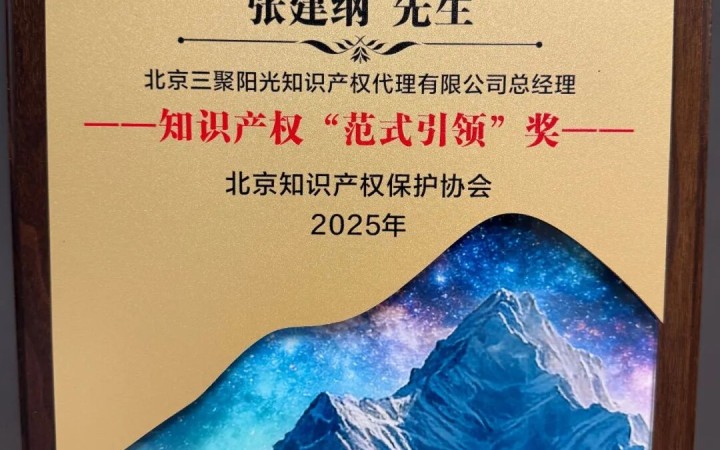三聚阳光总裁张建纲获颁知识产权“范式引领”奖